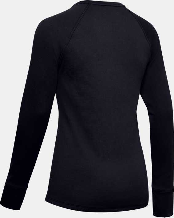 Damen ColdGear® Base 4.0 Shirt mit Rundhalsausschnitt, Black, pdpMainDesktop image number 5